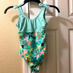 Little girl one piece swim suit